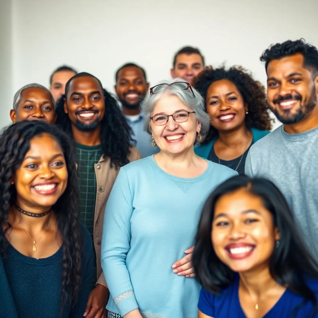 A group of people at a New Jersey recovery community center event